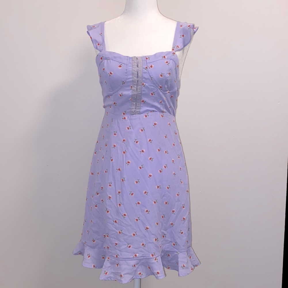 Lelis Y2K corset style floral mini dress